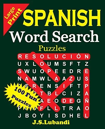 LARGE PRINT SPANISH Word Search Puzzles: Volume 1 (Sopa de Letras en ...