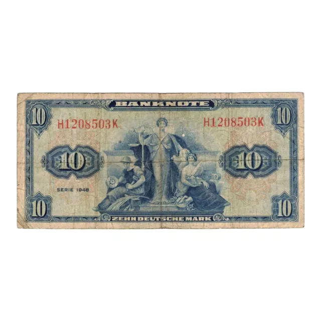 Deutschland Banknote 10 Deutsche mark 1948 Republik Bund BRD B - P.05