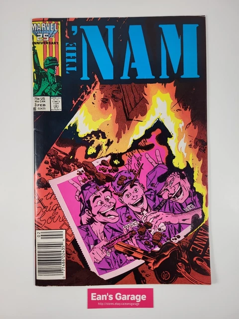 The Nam #3 Marvel comics February 1987 Newsstand edition - Very Fine range