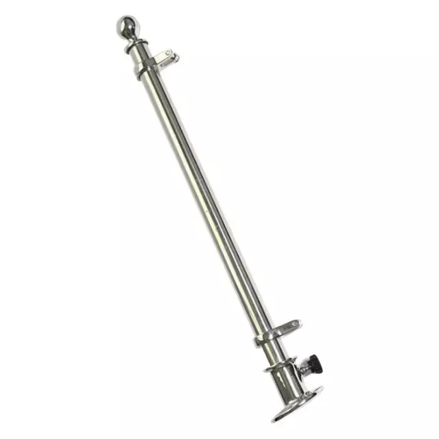 24" 610mm Marine Boat 316 Stainless Steel Deck Flag Pole for Socket Base