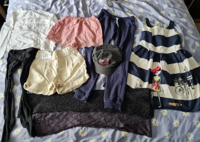 Girls 9 Piece Clothing Bundle, Size 9-10 Years