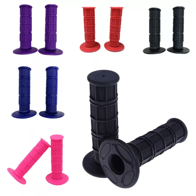 Motorcycle 7/8'' 22mm 24mm Throttle Handle Hand Grips For Pit Dirt Bike Scooter