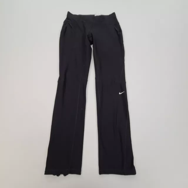 Nike Pants Womens Small Black Casual Training Track Tights On The Run Ladies