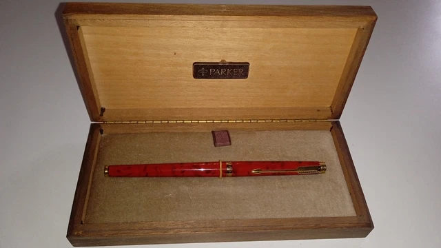 Penna Paker Laque Con Confezione In Legno- Mai Usata
