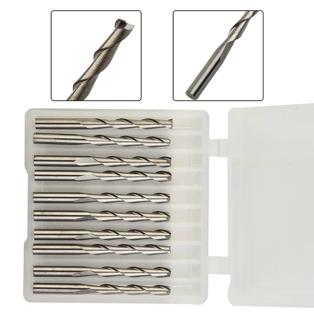 Fresatrice router CNC a spirale 2 flauti durevole 2 flauti naso piatto confezion