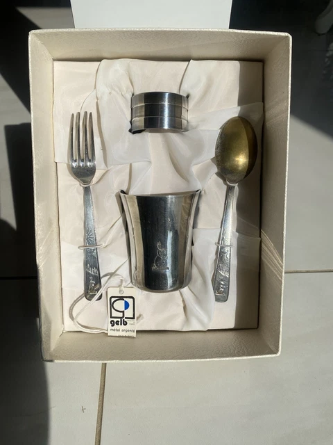 Ensemble de jus de fruits en métal argenté CHRISTOFLE