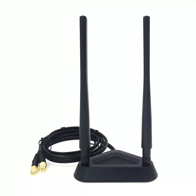 2.4GHz/5GHz WiFi-6dBi Antenna Dual RP-SMA Connector For Asus Linksys Router AP