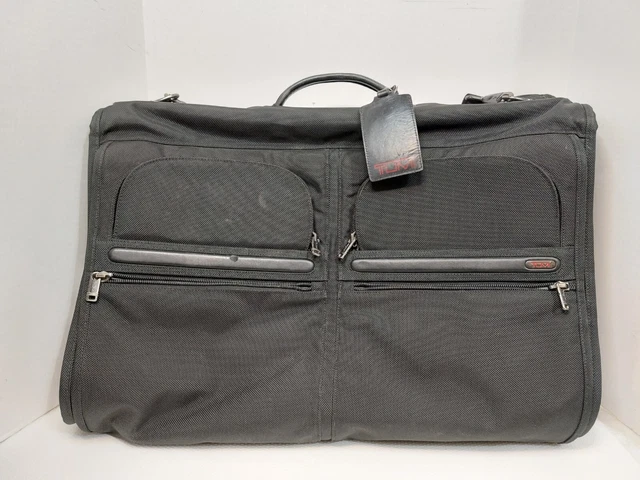 TUMI Alpha Classic Garment Bag Black Ballistic Nylon Bi-Fold 22134D4