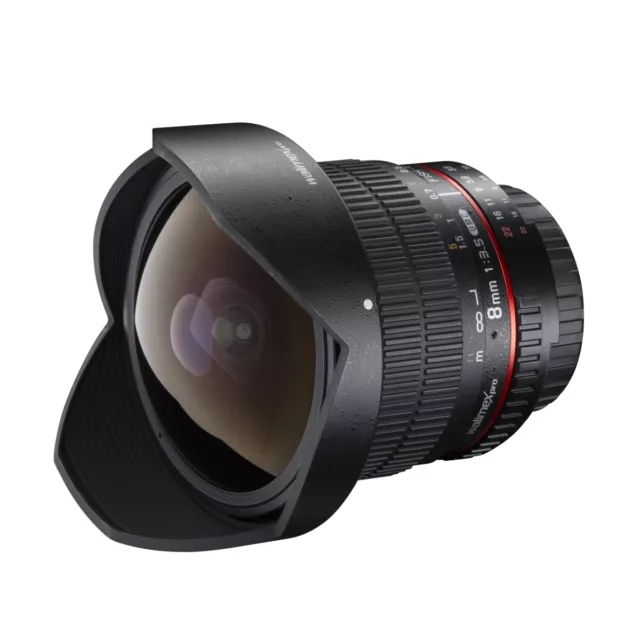 walimex pro 8/3,5 Fish-Eye II für Canon EF-S, Fischaugenobjektiv