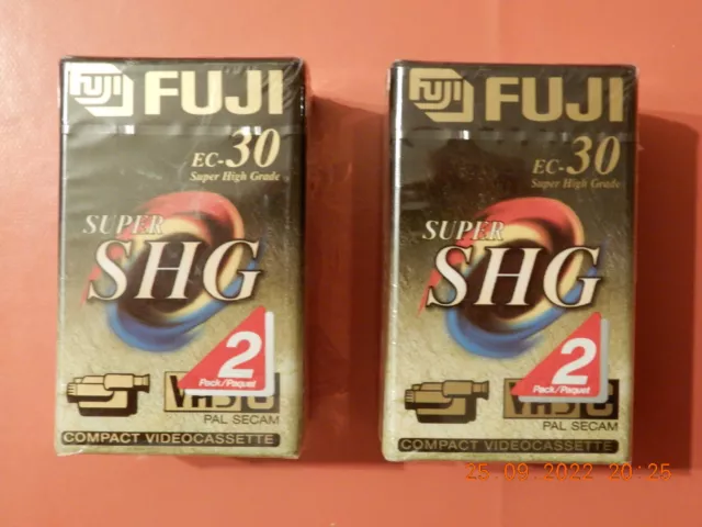 Vidéo COMPACT 4 CASSETTES SUPER SHG VHS C Fuji ec-30-