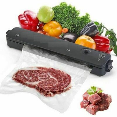 Sottovuoto Macchina Automatica Macchina Sigilla Sacchetti con 1 Rotolo e 5 Sachetti Sottovuoto INK-VS02 Professionale Macchina per Sottovuoto per Alimenti INKBIRD Macchina Sottovuoto per Alimenti 