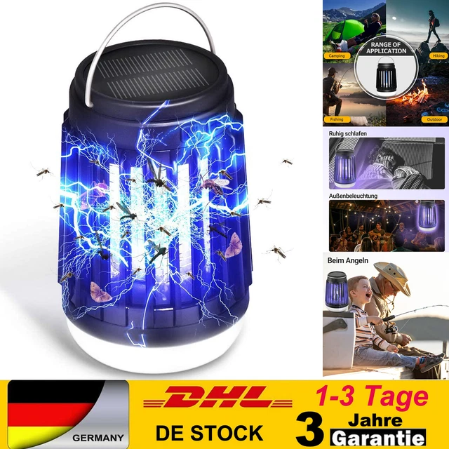 Solar LED Moskito-Killer Insektenvernichter Elektrisch USB Lampe Mückenfalle