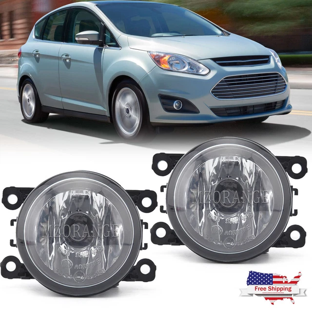 Left & Right Bumper Fog Lighsts Lamp w/ Bulbs For Acura Honda Ford Nissan Suzuki