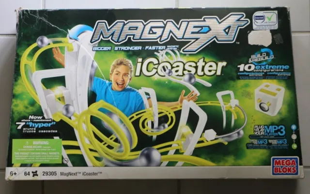 Mega Bloks: MagNext iCoaster Building Set w/ instructions, MP3 Player, and plans