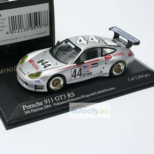 Minichamps Porsche 911 (992) GT3 RS Weissach-Paket 2023 Grün / Goldene Felgen 1:43
