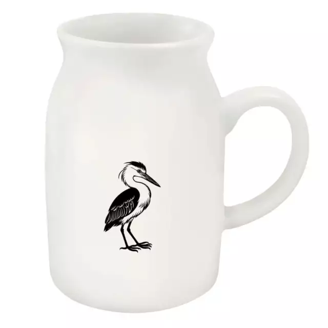 300ml 'Heron Bird' Ceramic Milk Jug (MJ00014457)