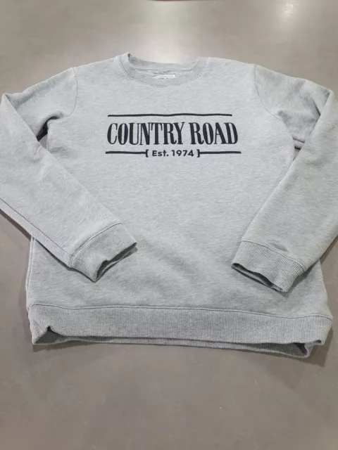 Country Road Heritage Teen Girls Sweater Jumper Size 14 Grey And Black