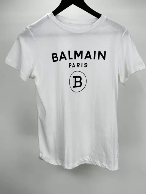 Balmain T-shirt bianca, Juniors T-shirt UK taglia 12A