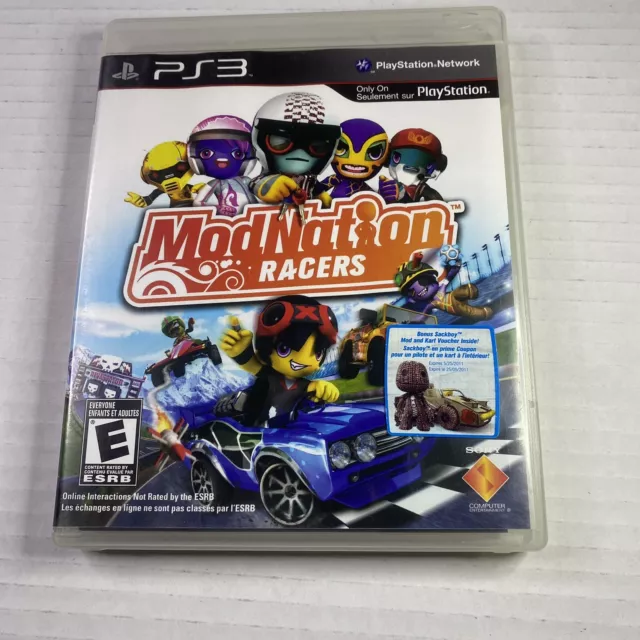 ModNation Racers (Sony PlayStation 3, 2010) PS3 - CIB W/ Manual - Tested N Clean