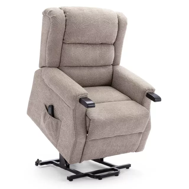 Ashfield Dual Motor Electric Rise Recliner Fabric Armchair Lift Assist Chair 2