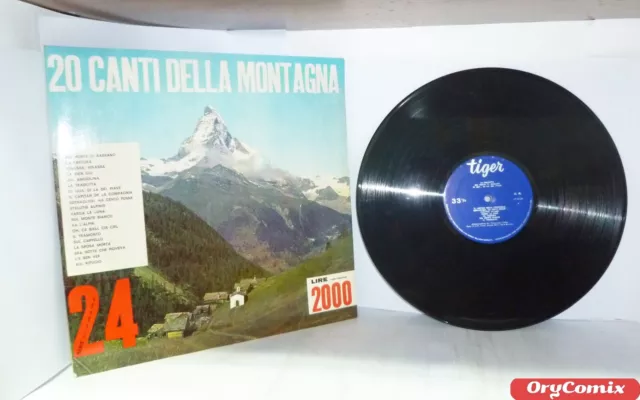 20 Canti Della Montagna - Vinile Lp 12" Pollici 33 Giri Rpm In Buone Condizioni