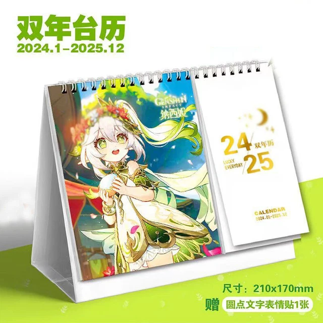 GENSHIN IMPACT NAHIDA 20242025 Desk Calendar Collection Gifts 22.79