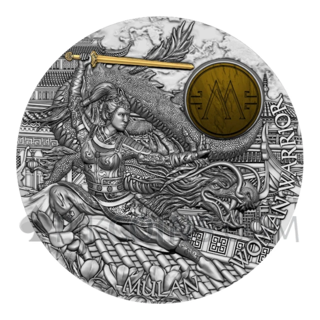 2021 Warrior Woman Mulan $5 2oz Niue