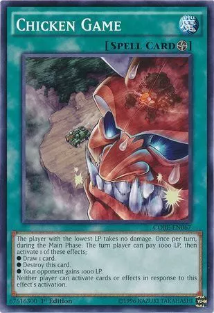 YUGIOH TCG Chicken Game - CORE-EN067 - Common 1st Edition NM