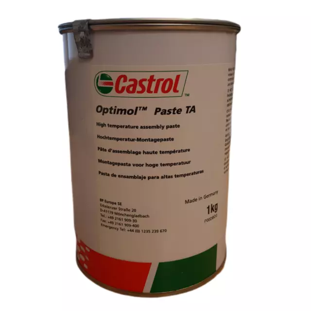 Castrol Optimol Paste TA High Temperature Hot Screw Paste Anti-Seize 1KG Tin