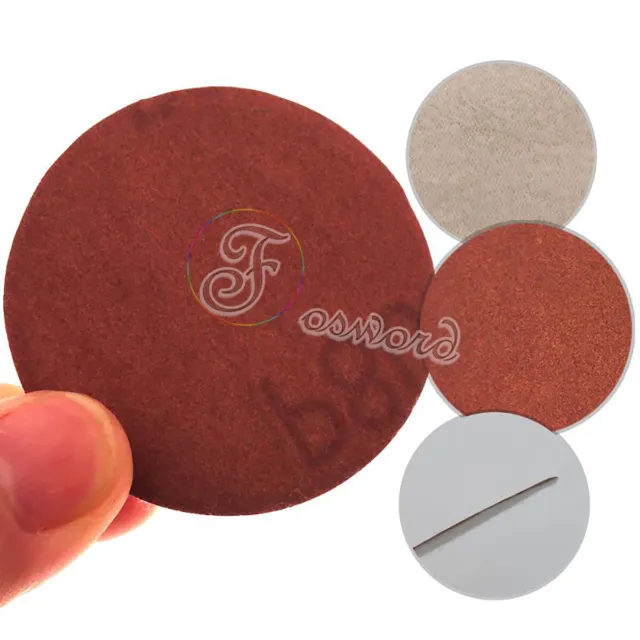 2" 50mm Dry Sanding Sandpaper Discs Hook Abrasive Paper 180 600 800 1000# Grit