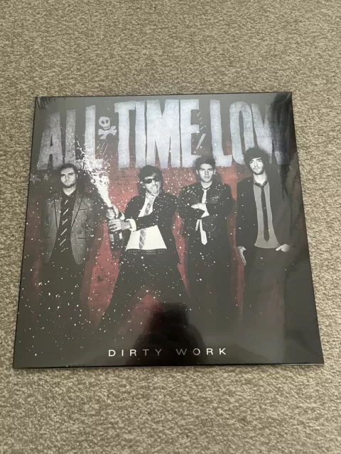 All Time Low Dirty Work Vinyl LP Record Pool Water Blue Splatter Sealed Mint
