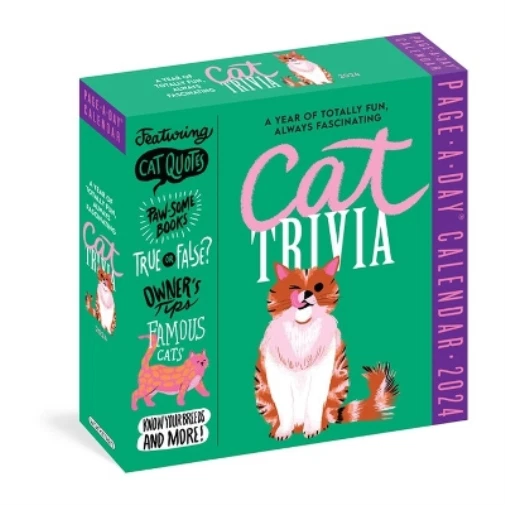 WORKMAN CALENDARS CAT Trivia PageADay Calendar 2024 (Calendar) (UK