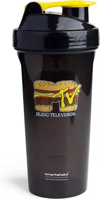 SmartShake Lite Mtv Hamburger Logo Shaker Bottiglia 800 ML