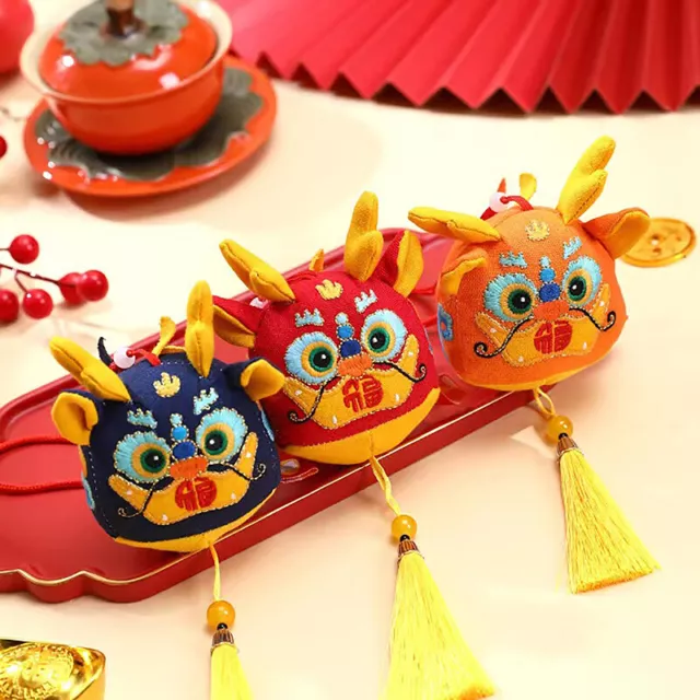 2024 Year Of The Dragon Mascot Dragon Doll Chinese New Year Hanging Ornaments