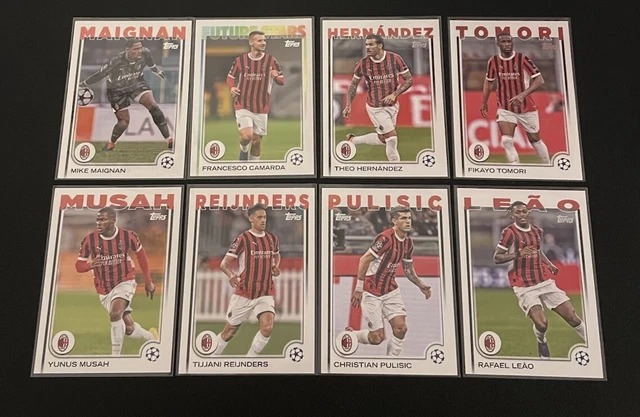Carte Sportive Topps Finest UCC 2024/25 Andriy Shevchenko AC Milan Auto /10 - Noire, Signée, édition Limitée