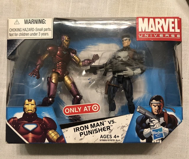 Marvel Universe Iron Man vs Punisher 3.75” 2 Pack Target Exclusive 2009 NIP