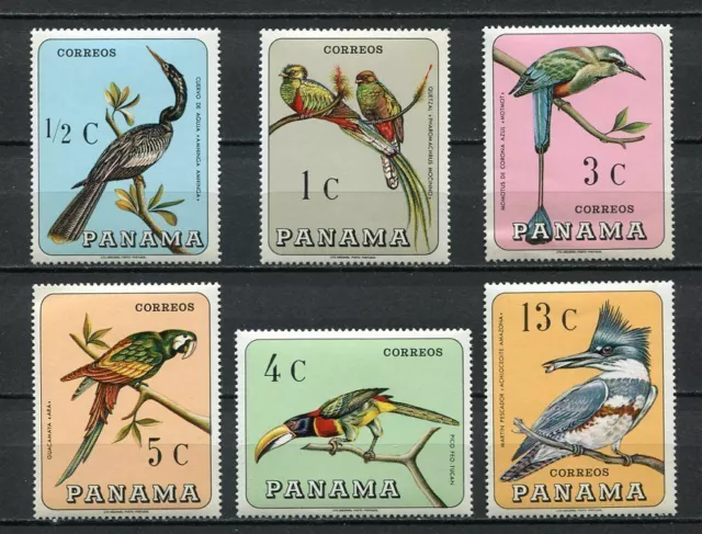 37240) PANAMA 1967 MNH** Birds 6v Scott# 478/78E