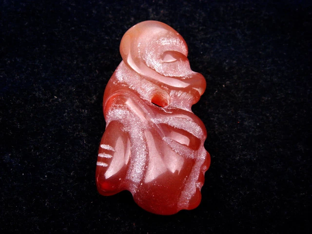 Old Nephrite Jade Stone Carved HongShan Culture Piggy Dragon Warrior #11262303