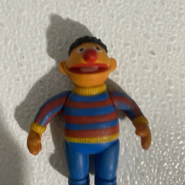 RARE! Marionnette Ernie (1, Rue Sésame) Vintage Muppets - Années 70