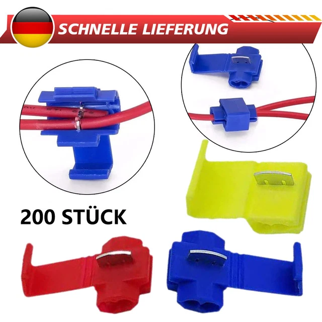 Schnellverbinder Sortiment KFZ Stromdieb Kabel T-Tap Abzweigverbinder Schnellverbinder Sortiment KFZ Stromdieb Kabel T-Tap Abzweigverbinder