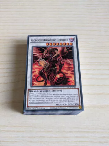 Yu-Gi-Oh! DECK ARCIDEMONE DRAGO ROSSO - 40 CARTE + EXTRA DECK - ITALIANO