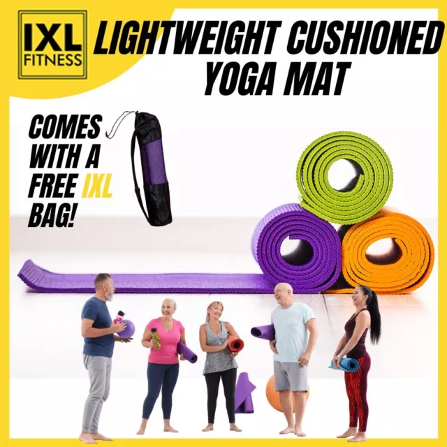 6mm Thick Yoga Mat Gym Fitness Exercise Tpe Latex Pilates Eco Foam Non Slip Mats
