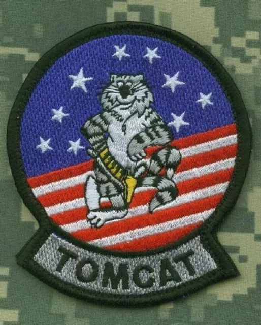 USN F-14 Tomcat Kämpfer Aufnäher: Original Tomcat Schulter Arm Vêlkrö Abzeichen