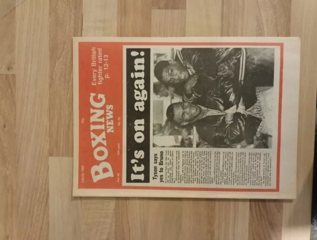 Boxing News Volume 44  Number 30 July 22nd 1988