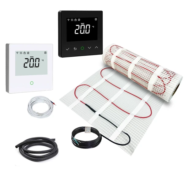 200W PER M2 Electric Underfloor Heating Mat Kit for Tiles, Ceramic
