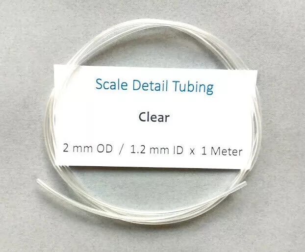 2 mm Clear Tubing..Scale Model Detail..Tamiya..Protar..Revell..Pocher..Airfix