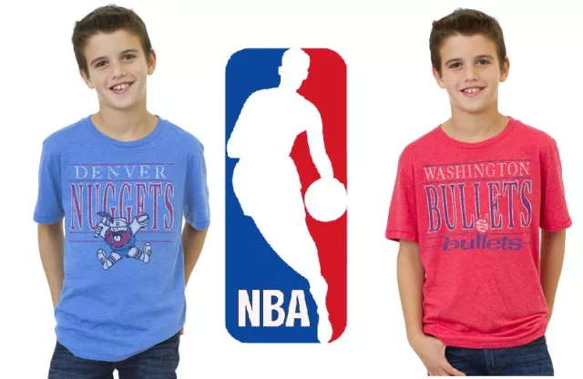 (Youth Boys Kids) NBA Junk Food Vintage Retro Throwback Logo Shirt