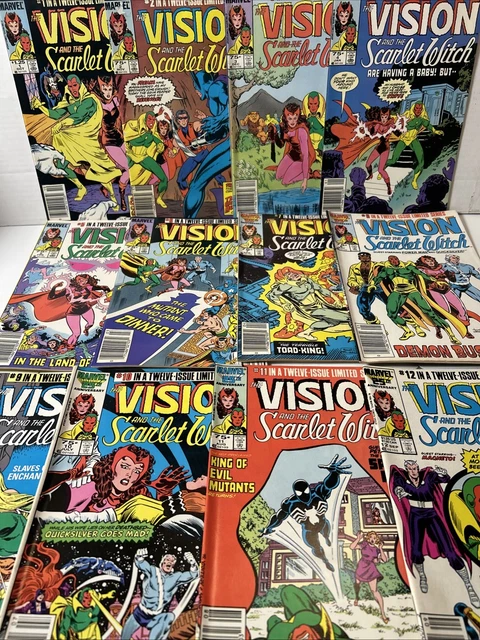 MARVEL COMICS: THE Vision and the Scarlet Witch (1985) #1-12 Complete ...
