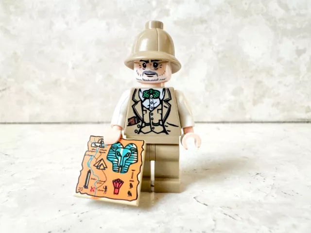 LEGO Indiana Jones HENRY JONES Sr. Sean Connery Egitto Minifigure MOF NUOVA