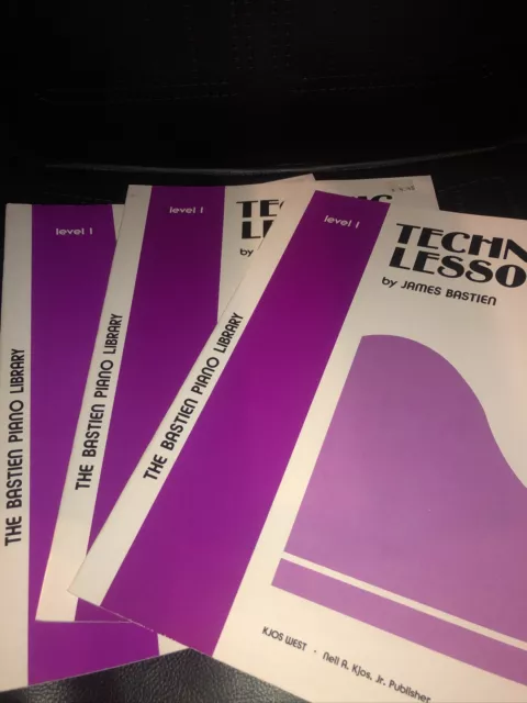 Technic Lessons Level 1 by James Bastien  WP14 - Bastien Piano Library Lot Of 3